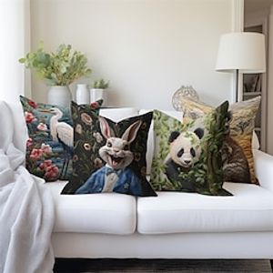 Quilting Arts Animals Decorative Toss Pillows Cover 1PC Soft Square Cushion Case Pillowcase for Bedroom Livingroom Sofa Couch Chair miniinthebox