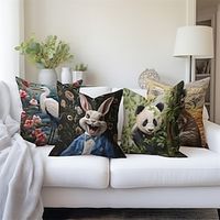 Quilting Arts Animals Decorative Toss Pillows Cover 1PC Soft Square Cushion Case Pillowcase for Bedroom Livingroom Sofa Couch Chair miniinthebox