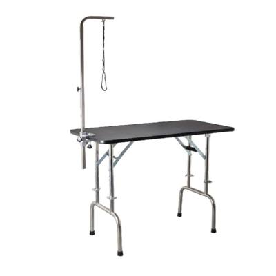 Aeolus Height Adjustable Folding Table With Grooming Arm Kit 120X60X81-93Cm