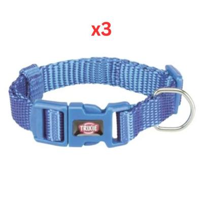 Trixie Premium Collar for Dogs Blue - Large-XL (Pack of 3) Trixie Premium Collar for Dogs Blue - Large-XL (Pack of 3)