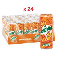 Mirinda Orange Carbonated Soft Drink Can 330 ml x 24 Carton