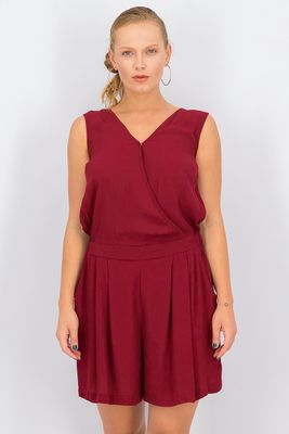 Womens Crochet Rompers Maroon Womens Crochet Rompers Maroon