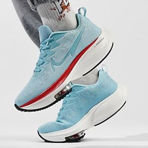 Men's Sneakers Running Shoes Cushioning Breathable Light Soft Running Jogging Carbon Plate Tulle Spring Fall Black White Blue Lightinthebox