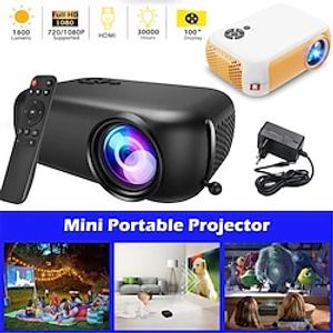 Portable Mini Projector HD 1080P Home Theater Movie Multimedia Video Projector Support HDMI /USB /SD Card miniinthebox