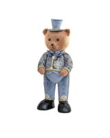 Swift 60cm Fabric Standing Boy Bear Blu