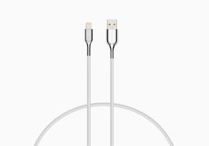 Cygnett Armoured Braided Lightning to USB-A Cable 1m White
