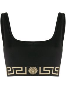 Versace Medusa cropped bra - Black