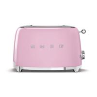 SMEG 2 Slice Toaster 50's Retro Style - Pink - thumbnail