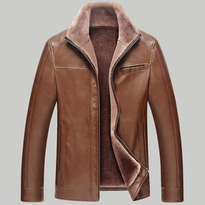 Thicken Fleece Warm Leather Jackets