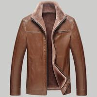 Thicken Fleece Warm Leather Jackets - thumbnail