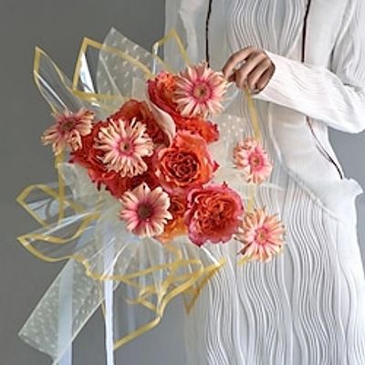 20pcs Korean Flower Wrapping Paper - Waterproof  Clear - Perfect for Floral Bouquets miniinthebox
