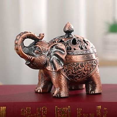 Vintage Incense Burner, Elephant-Shaped Incense Burner Aromatherapy Ornament for Living Room Entryway Bedroom Lightinthebox