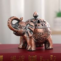 Vintage Incense Burner, Elephant-Shaped Incense Burner Aromatherapy Ornament for Living Room Entryway Bedroom Lightinthebox - thumbnail