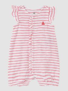 Baby Stripe Ruffle Shorty One-Piece