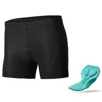 Men's Bike Shorts Cycling Shorts Bike Padded Shorts  Chamois Mountain Bike MTB Road Bike Cycling Sports Patchwork 3D Pad Cycling Breathable Quick Dry Black Cyan Polyester Clothing Apparel Bike Wear Lightinthebox - thumbnail