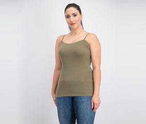 Womens Scoop Tank Top  Kalamata Olive