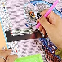 1pc DIY Diamond Painting Cross Stitch Tools Ruler Drawing Square Round Diamond Embroidery Accessory Embroidery Ruler miniinthebox