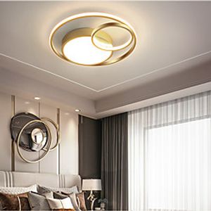 LED Ceiling Light Black Gold 40 cm Circle Design Flush Mount Lights Metal Modern Style Black Nordic Style 110-240 V Lightinthebox