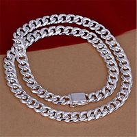 Men's White Pendant Necklace Chain Necklace Rolo Letter Fashion Punk Trendy Casual / Sporty Copper Silver Plated Silver 55 cm Necklace Jewelry 1pc For Anniversary Street Sport Birthday Party Festival miniinthebox - thumbnail
