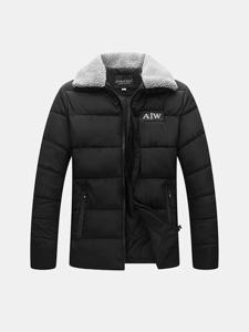 Fleece Collar Warm Puffer Jacket