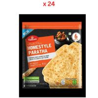 Haldirams Home Style Paratha (6*60Gm) 360G Pack Of 24 (UAE Delivery Only)