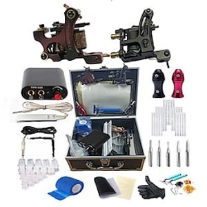 BaseKey Professional Tattoo Kit Tattoo Machine - 2 pcs Tattoo Machines, Professional  All in One Aluminum Alloy 16 W Coil Tattoo Machine Lightinthebox