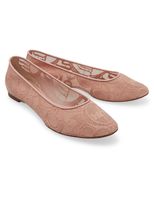 Lace Ballet Flats - Pink - thumbnail