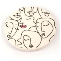 Belly Button Designs Faces Single Coaster