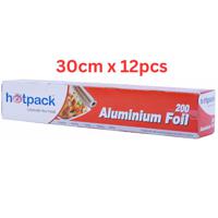 Hotpack Aluminium Foil 30cm x 200sqft, 12 Rolls - AF200HP