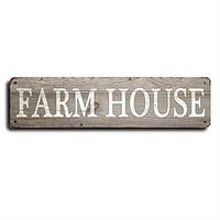 Vintage Farmhouse Kitchen Wall Decor - 4''x16''/10cm40cm Retro Metal Tin Sign miniinthebox
