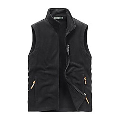 Men's Fishing Vest Outdoor Thermal Warm Multi-Pockets Quick Dry Lightweight Vest  Gilet Autumn  Fall Winter Spring Fishing Photography Camping  Hiking Black Army Green Blue  Cotton  Sleeveless Lightinthebox