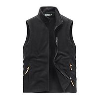 Men's Fishing Vest Outdoor Thermal Warm Multi-Pockets Quick Dry Lightweight Vest  Gilet Autumn  Fall Winter Spring Fishing Photography Camping  Hiking Black Army Green Blue  Cotton  Sleeveless Lightinthebox - thumbnail