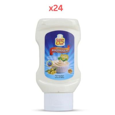 Super Chef Olive Mayonnaise Top Down Squeezy Bottle 300Ml (Pack Of 24)
