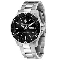 Maserati Competizione 43mm Auto Black Dial Br SS Men's Watch - R8823100002