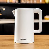 Olsenmark Electric Double Layer Kettle, 1.7 Litre Capacity, White - OMK2429