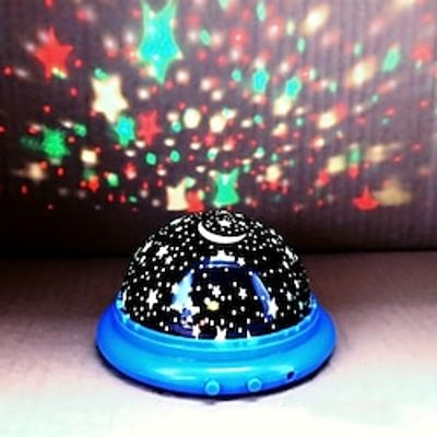 1pc Small UFO Starry Night Light LED Projector Baby Sleeping Light Children's Bedroom Romantic Gypsophila Night Light Dream Star Sleep Atmosphere miniinthebox