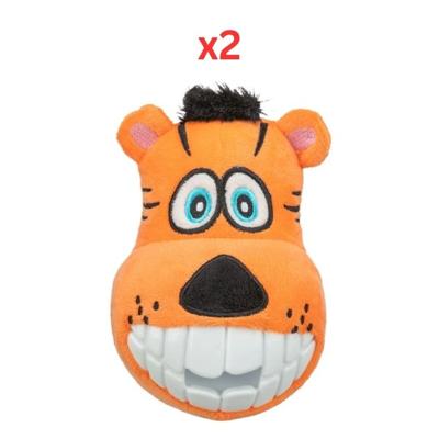 Trixie Tiger Plush TPR Dog Toy - 16Cm (Pack Of 2)