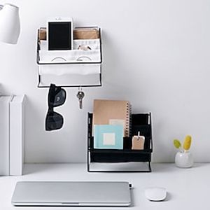 Nordic Desk Organizers Multi-layer Bookshelf Office Desk Desktop Shelves Desk Desktop Organiseurs De Rangement Lightinthebox