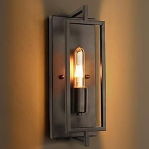 Industrial Black Wall Sconce Wall Sconce Rustic Vintage Wall Sconce Light Fixture with E26 Base, Farmhouse Metal Rustic Wall Mount Light, Modern Indoor Wall Lighting Hardwired 110-240V miniinthebox