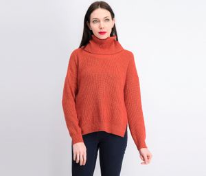 Womens  Juniors Turtleneck Sweater  Fleetwood Red