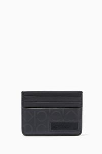 Industrial Logo Card Holder in Faux Leather