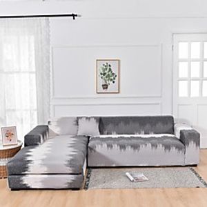 Print Dustproof Stretch Slipcovers Stretch Sofa Cover Super Soft Fabric Couch Cover Fit For 1 to 4 Cushion Couch And L Shape Sofa (You will Get 1 Throw Pillow Case as free Gift) Lightinthebox