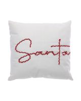 Homesmiths Christmas Cushion 45cm Santa White Red Assorted 1 Piece