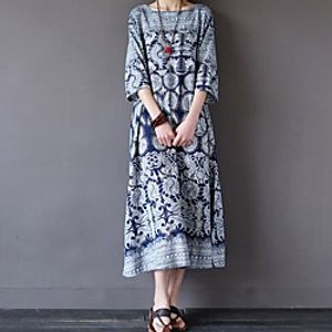 factory direct supply large discount 2019 new indian ethnic style flower large size dress Lightinthebox