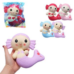 Cutie Squishy Mermaid Toys Scented Bread Cake Super
