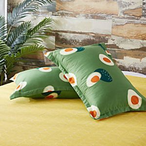 Quality 2pc Set of Pillow Cases Refreshing Aloe Cotton Soft Comfortable Decoration 2PCS Home Office Pillowcase Living Room Bedroom Sofa Cushion Cover Lightinthebox