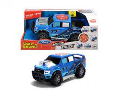 Dickie Toys Music Truck Ford Toy car with Motor, Light and Sound Function (203764004)