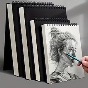 Sketch Book Top Spiral Bound Sketch Pad 1 Pack 30-Sheets Acid Free Art Sketchbook Artistic Drawing Painting Writing Paper For Adults Beginners Artists As Halloween/Christmas Gift miniinthebox