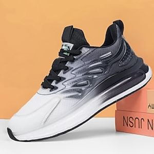 Men's Sneakers Plus Size Dad Shoes Running Walking Sporty Casual Outdoor Daily Tissage Volant Breathable Lace-up Black  White Blue Color Block Spring Fall Lightinthebox