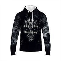 Inspired by Skull Heads Skull Hoodie Anime 100% Polyester Pattern Harajuku Graphic Kawaii Hoodie For Unisex  Couple's Lightinthebox - thumbnail